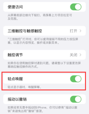 沙湾苹果授权维修站分享iPhone轻点无法唤醒怎么办 