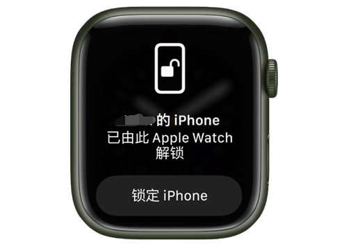 沙湾苹果手机维修分享用 AppleWatch 解锁配备面容 ID 的 iPhone方法 